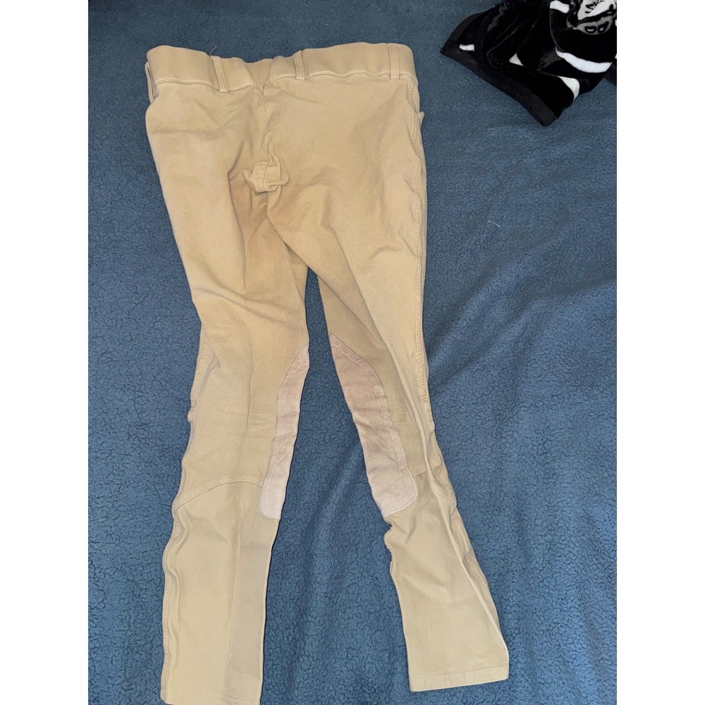 Ariat Heritage Tan Equestrian Breeches Knee Patch Riding Pants Womens 30L